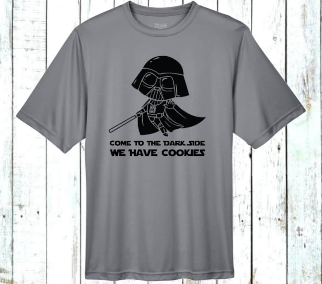 Camiseta Divertida Con Texto En Inglés "Come To The Dark Side We Have Cookies", Negro -, Pequeña
