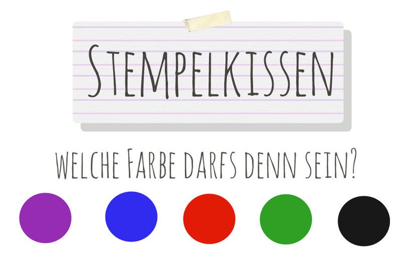 STEMPELKISSEN 5 Farben zur Auswahl Bild 1