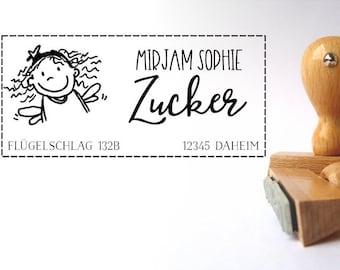 Fairy (small) personalized STAMP 2.5 x 5 cm