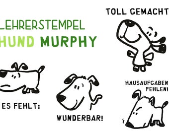 Stempel Murphy ** 4Er Set ** Lehrer Schule