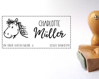 Horse (small) personalized STAMP 2.5 x 5 cm