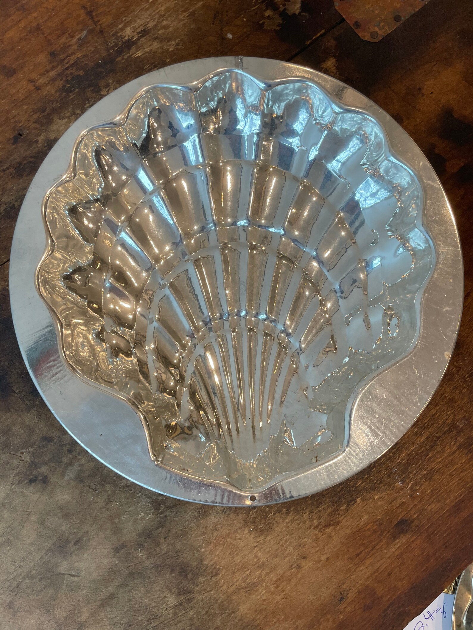 ROWOCO Silver Large Scallop Shell Jello Mold Baking Pan made Etsy