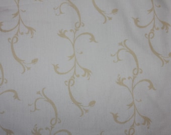 Tissu avec ornements beige