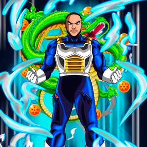 カスタムアニメコミッション - ドラゴンボールZギフト - 彼への父の日ギフト - 彼氏への記念日ギフト - アニメギフト - 家族へのギフト - お父さんへのギフト