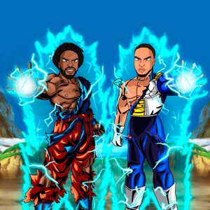 Comissão de anime Dragon Ball Z -Ideias de presentes para o dia dos pais -Presente de aniversário para o namorado -Presentes de anime para ele -Presentes de aniversário -Presente para o pai