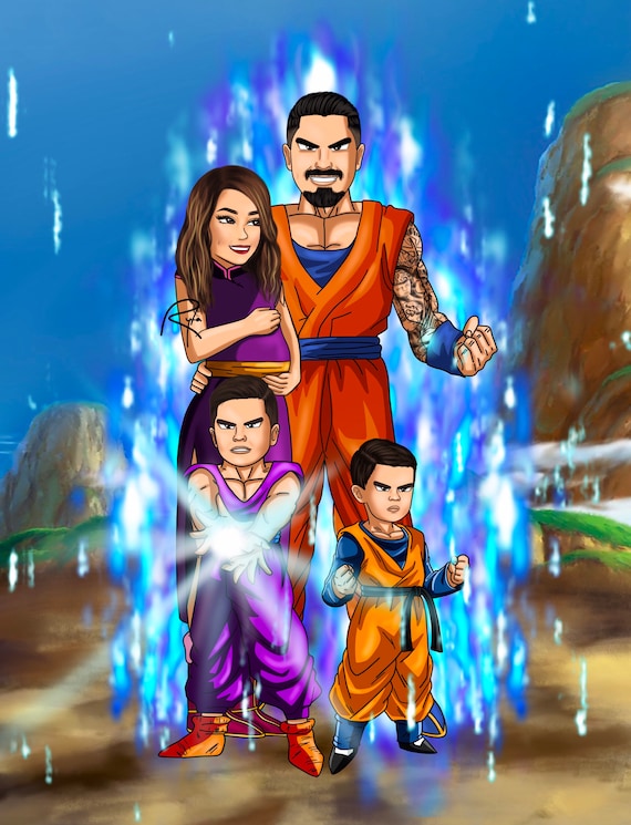 Custom Dragon Ball Z Portrait fathers 