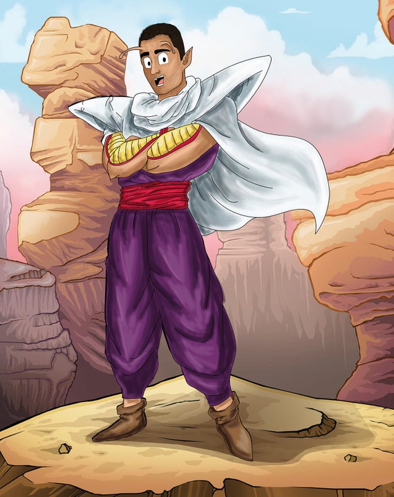 Dragon Ball Z Portrait Personnalise Comme Piccolo Etsy