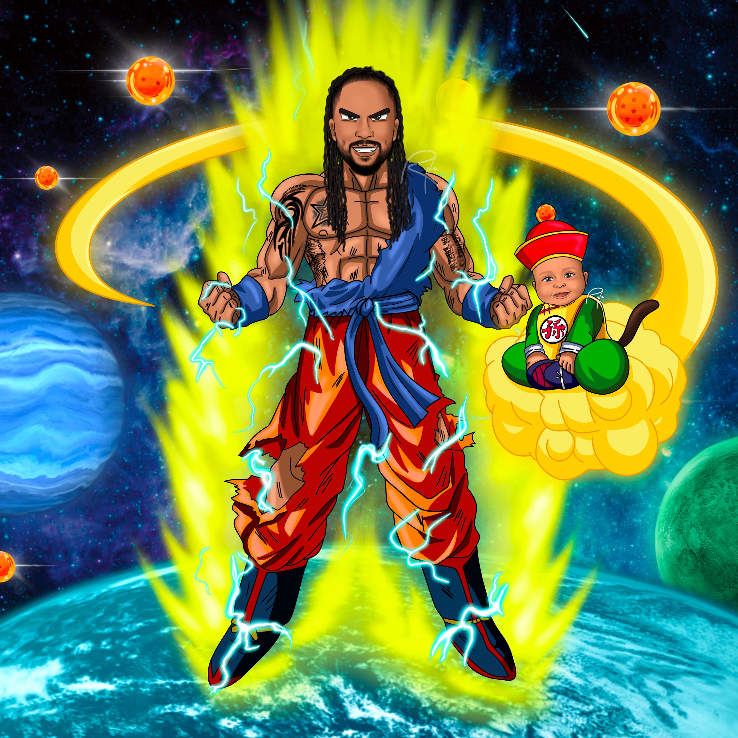 D. Ball Limit-F - Goku e seus maravilhosos filhos. Por