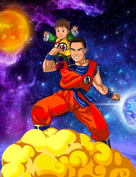Commission Portrait Drawing DRAGON BALL Z PORTRAIT Custom