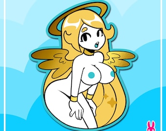 Bom como ouro! Anjo Sexy ~ Adesivo de Vinil Espelhado Brilhante