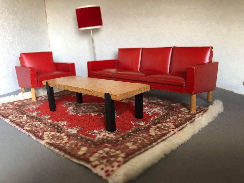 Lundby Sofa Group Set 70s 1 18 Etsy