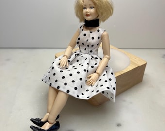Polka Dot dress for Heidi Ott ladies 1:12