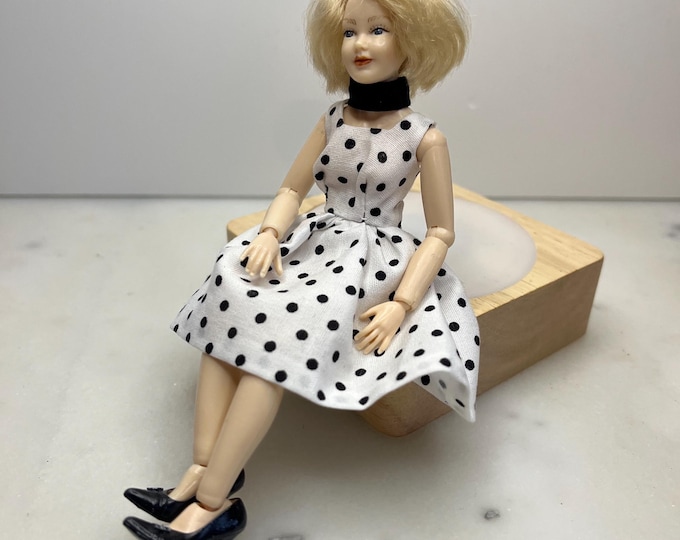 Polka Dot dress for Heidi Ott ladies 1:12