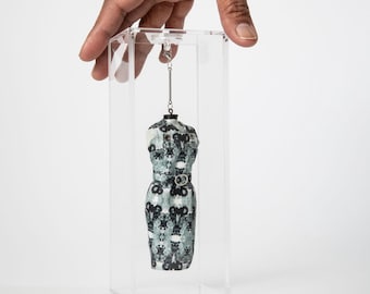 Miniature Dress on Mannequin Scale 1:12