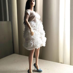 A floral dress for Phicen doll 1:12