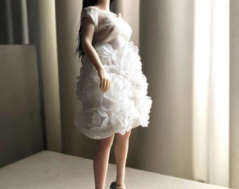 A floral dress for Phicen doll 1:12