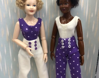 Bodysuit and trousers for Heidi Ott ladies 1/12 the doll not included