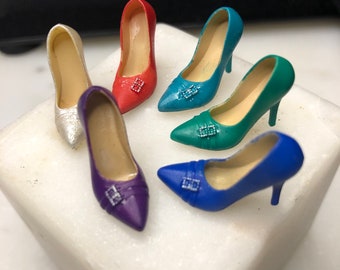 Miniature Resin High Heel Shoes for Heidi Ott Dolls (1:12 Scale)