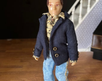 A Lundby man doll with clothes (1:18)