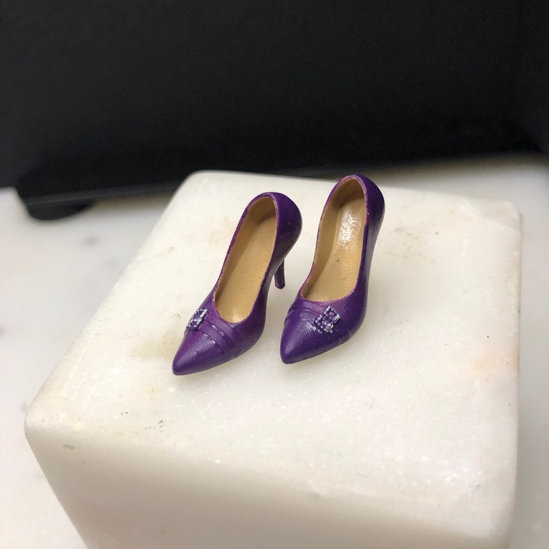 Chaussures à talons hauts pour femmes Heidi Ott ou pour décorations de maison de poupée 1:12 Royal Purple