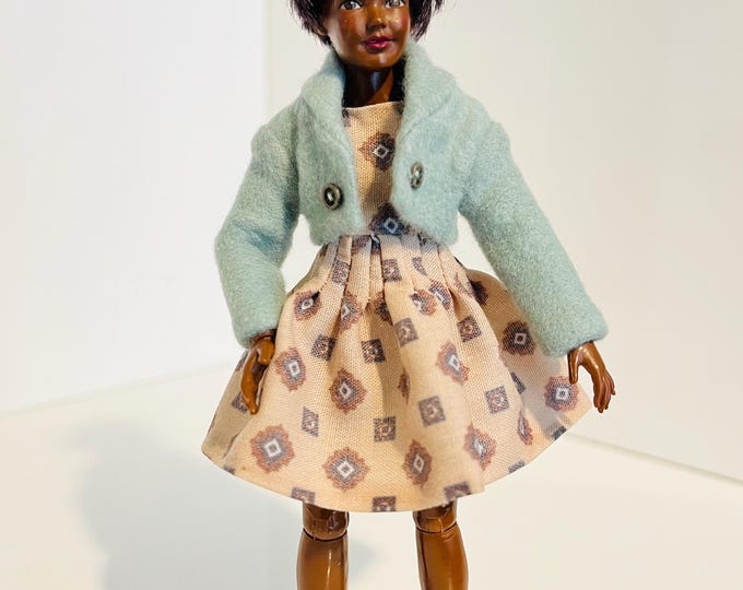 Retro Mint Jacket and a dress for Heidi Ott ladies (1:12) The doll is not included