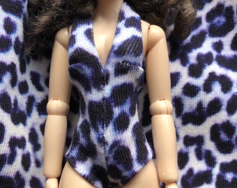 Black and white swimsuit for Heidi Ott lady slim models (1:12) the doll not included