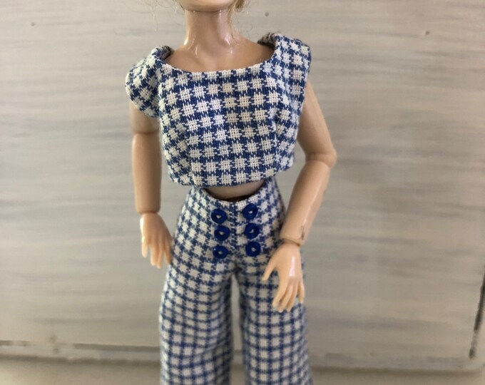 Heidi Ott outfits blue square 1/12 the doll not included