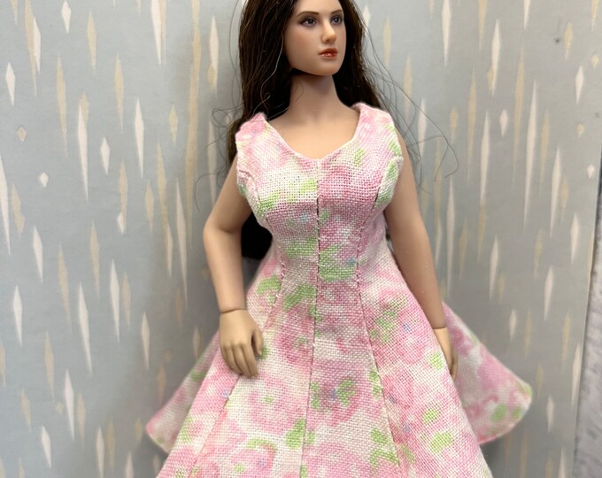 Florals dress for Phicen figure (1:12) - The doll not included -
