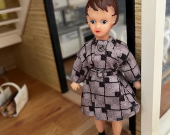 A dress with belt for Ari doll (The doll is not included)