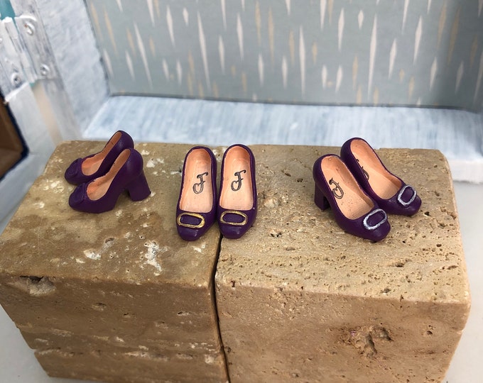 Heigh heels shoes for Heidi Ott Ladies or for dollhouse decorations (1:12)