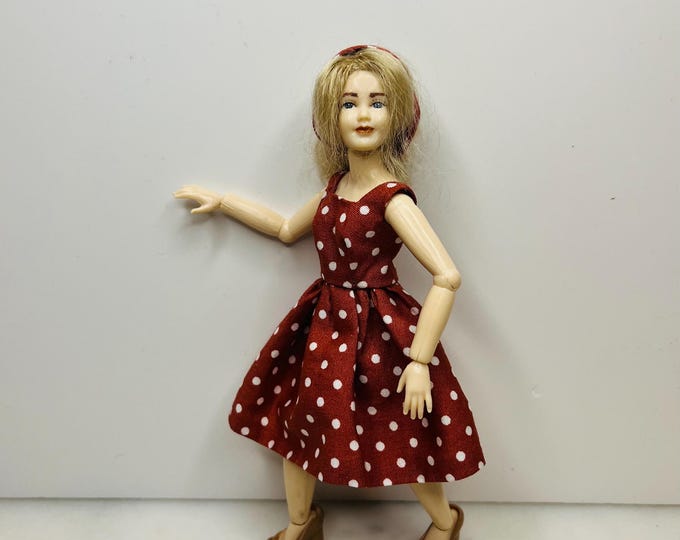 Polka Dot dress for Heidi Ott ladies 1:12