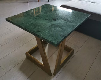 NAMAD: mesa de centro personalizada, de mármol, encimera de cuarzo, elección del tamaño y la altura del escritorio, hogar, sala de estar