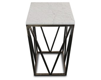 Console, side table, coffee table on request - VISPER - top made of natural marble or quartz conglomerate