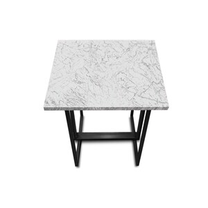 MOZART custom coffee table, marble top, quartz top, choice of desk size and height, choice of finishing, living room, coffee time image 6