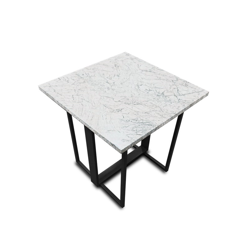 MOZART custom coffee table, marble top, quartz top, choice of desk size and height, choice of finishing, living room, coffee time image 5