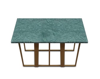MOZART XL - stolik na zamówienie, marmur, kwarc, blat marmurowy, personalizacja, złoto, podstawa metalowa, elegancki stolik kawowy do salonu