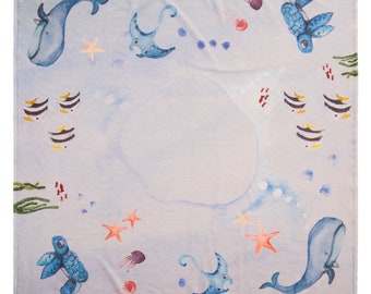 Manta de peluche Blankie (color: azul claro)