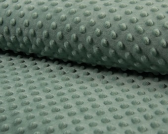 Minky Fleece Fabric Plain Dusty Green