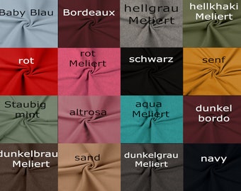 Bündchenstoff Uni mehrere Farben Öko-Tex zertifiziert