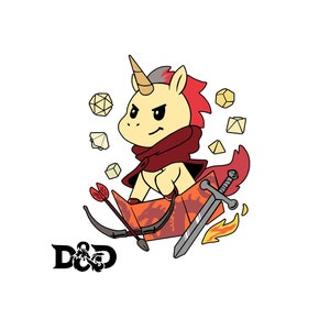 Dungeons and Dragons Unicórnio | Arquivo de corte SVG PNG dxf eps D&D svg