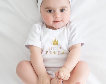 Little Princess Infant Baby Rib Bodysuit - Soft and Comfortable One-Piece Design
