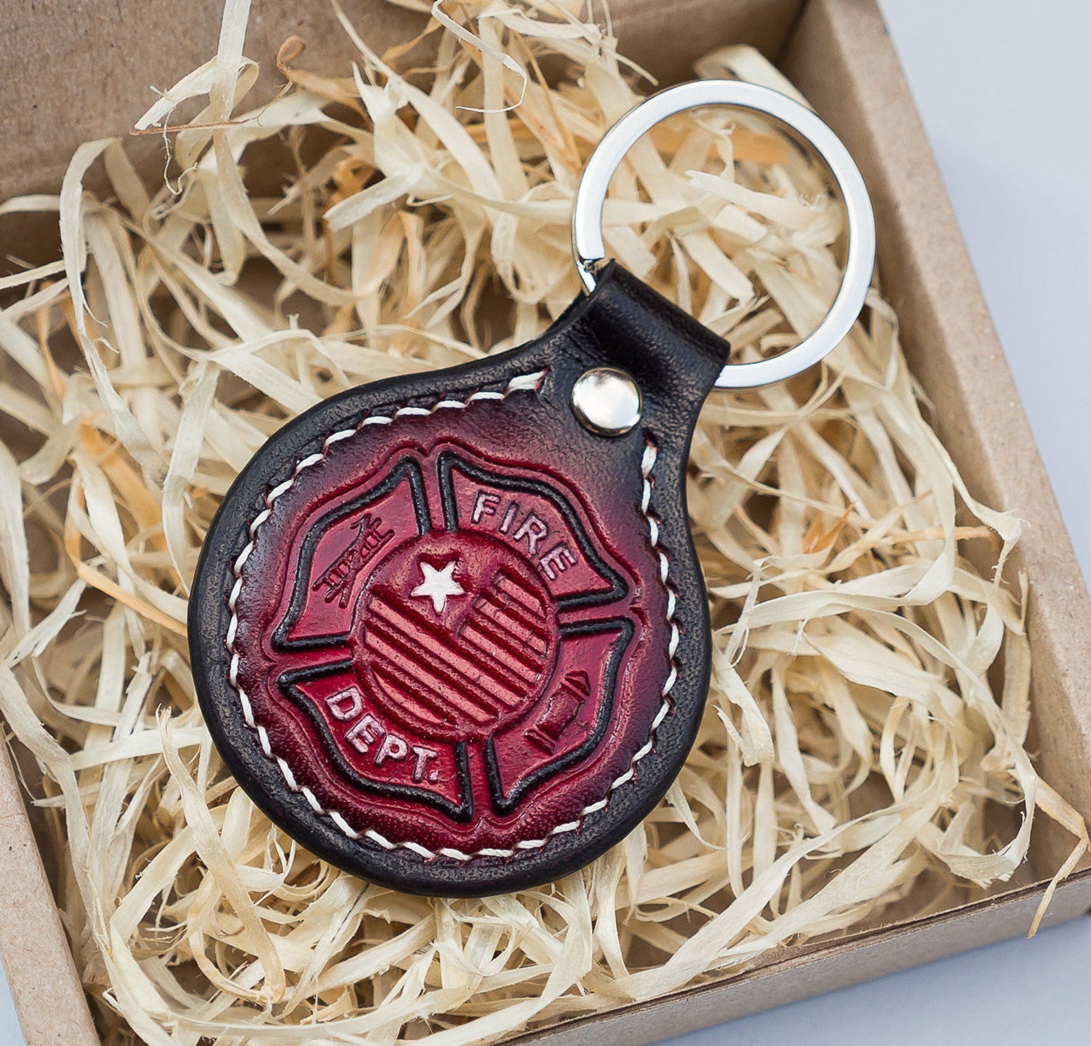 Ensemble cadeau pour pompier Pompier Croix de Malte Porte-clés | Etsy