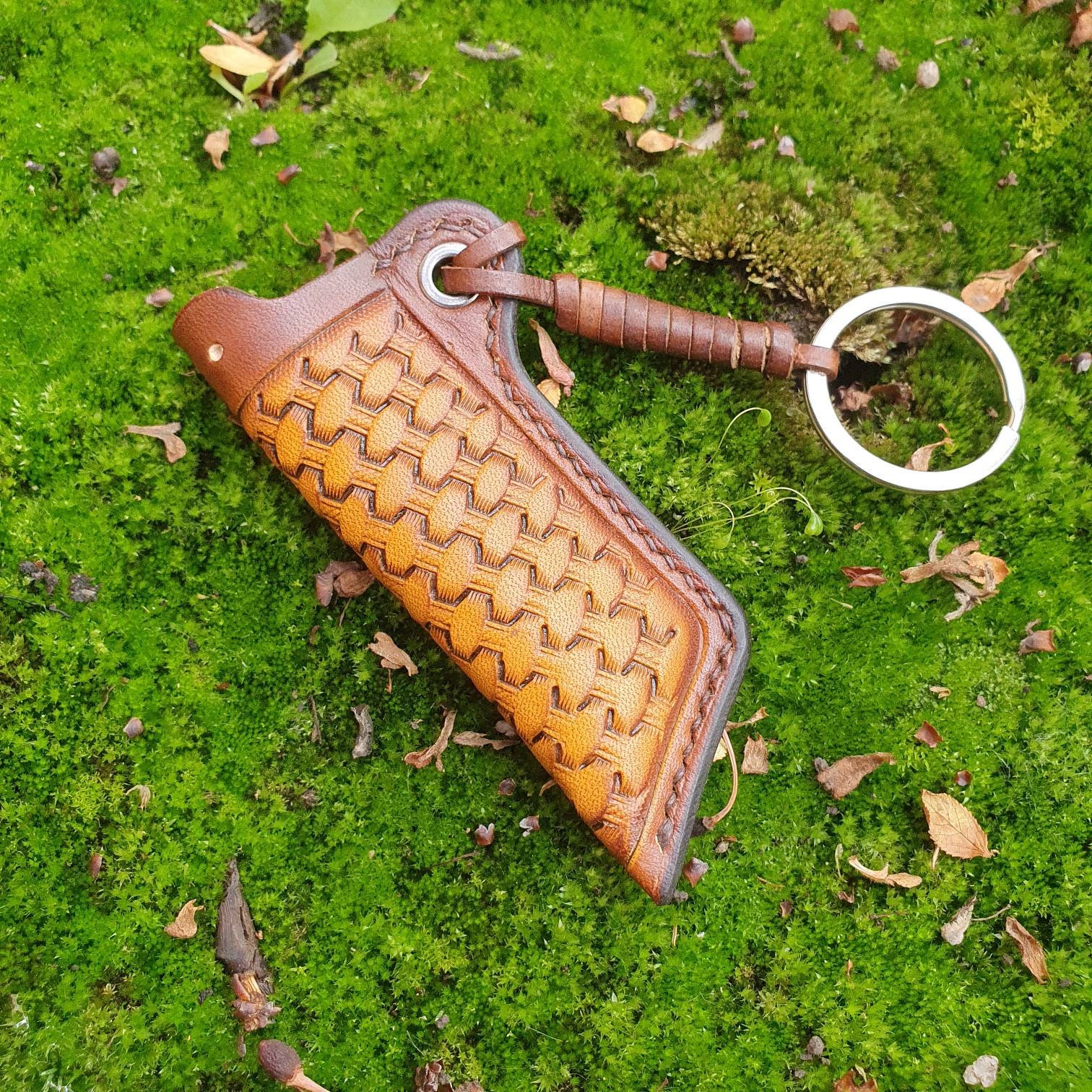 Leather case for Bic lighter Keychain lighter Edc leather gift Etsy