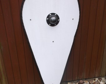 Blank round topped kite Shield, medieval knight, combat ready, re-enactment shield, 1066 shield, Norman Teardrop shield