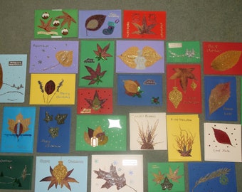 Leaf Christmas cards