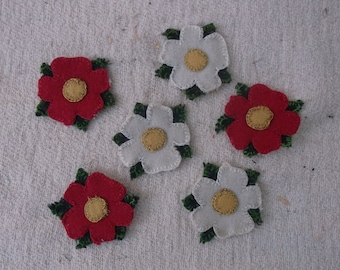 Hand Sewn Rose Patch: Medieval York Lancaster Badge