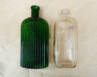 Vintage Glass Medicine Bottle: 1900s Apothecary Decor, Re-enactment Prop