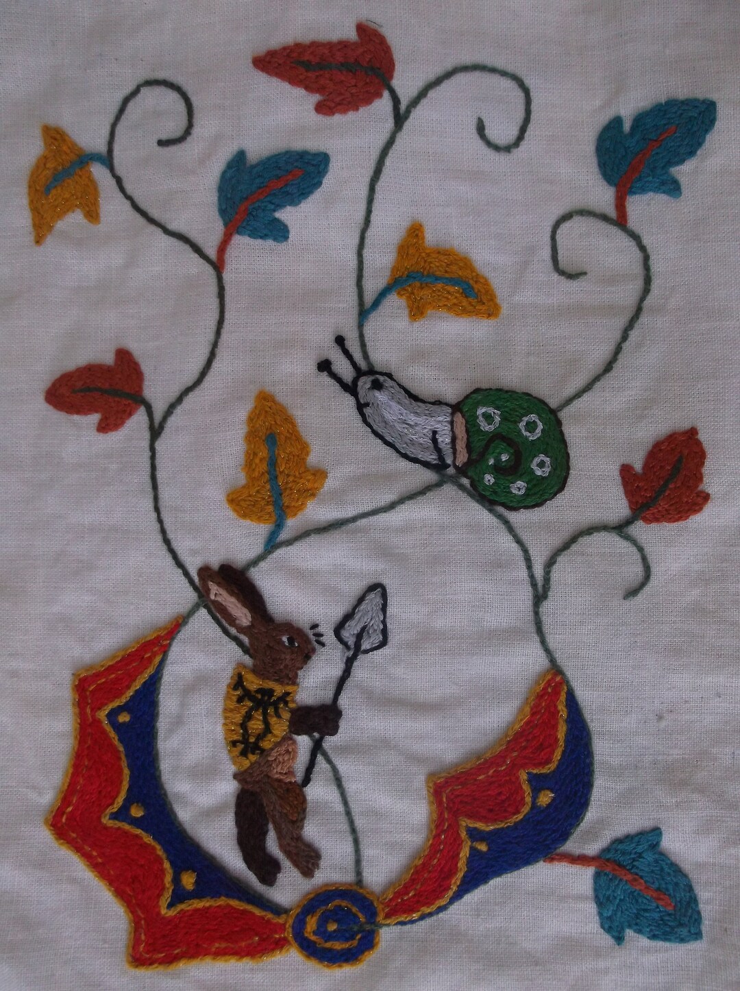 Medieval Style Embroidery, Custom Embroidered Picture, Medieval ...