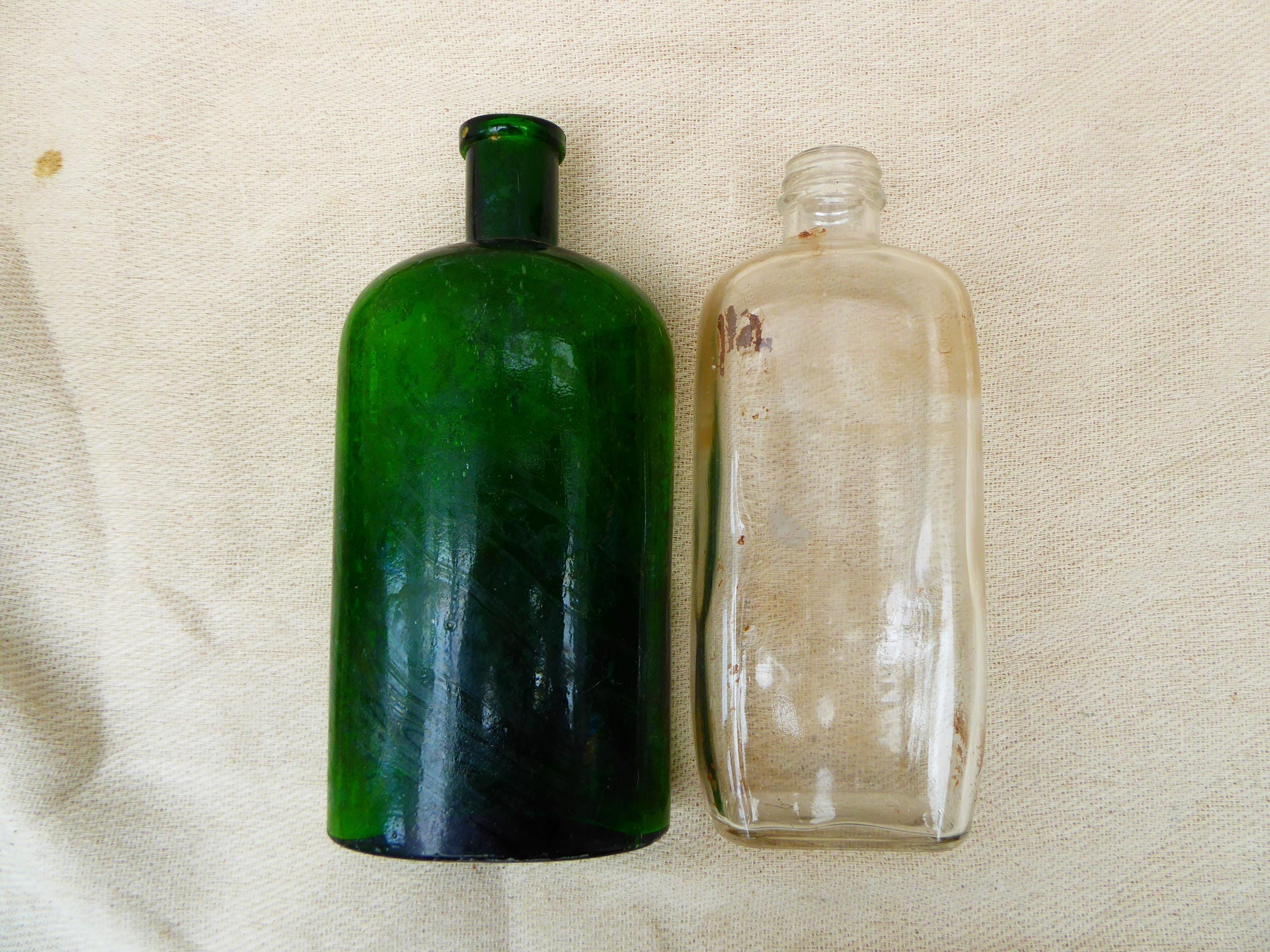 ヴィンテージガラス薬瓶：1900年代の薬局の装飾、再現小道具 - Etsy 日本