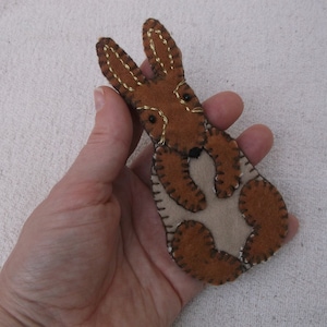 Rabbit Character, two sided Bunny, cute rabbit figure, fabric bunny, Easter decoration